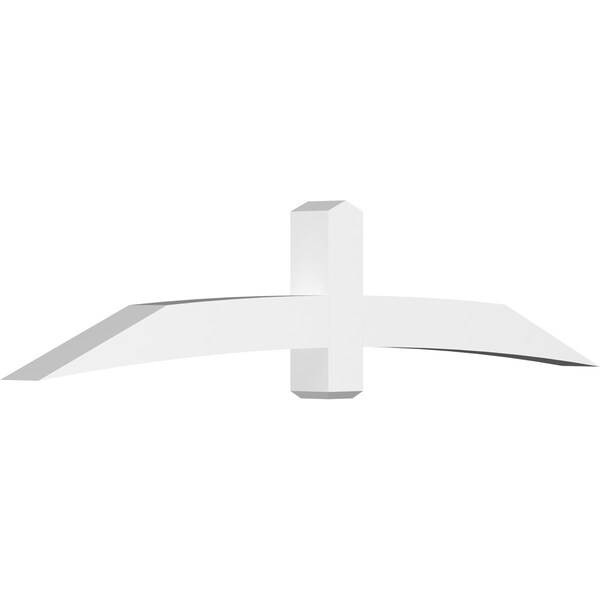 Ekena Millwork Bellingham Architectural Grade PVC Gable Bracket, 96"W x 20"H x 6"D x 6"F, 5/12 Pitch GBP096X20X0606BEL00 - main